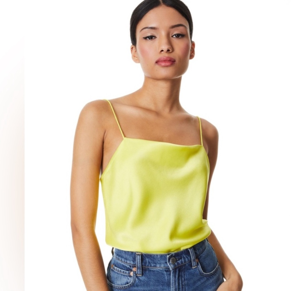 Alice + Olivia Neon Yellow Camisole